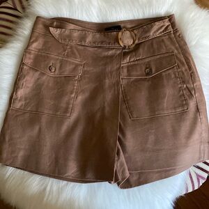 The Skort, Cargo, front pockets, Linen, size 6